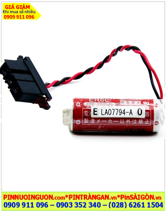 LA07794-A TA81373-C ER6C WK60 Pin nuôi nguồn 3.6v Lithium 1800mAh (Zắc cắm đặc biệt), Xuất xứ NHẬT